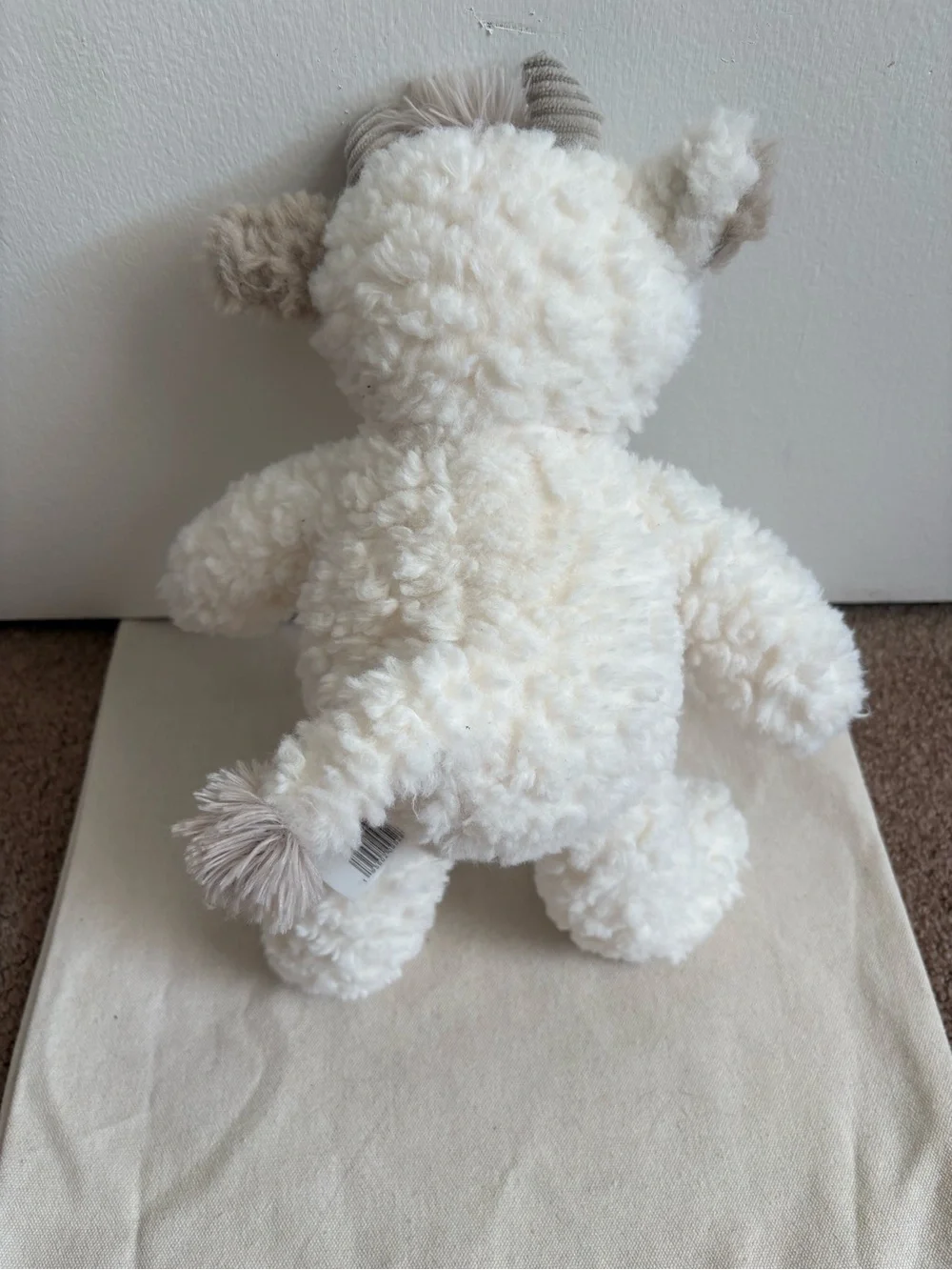 Walgreens White & Beige Cow Plush Stuffed Animal Washable 2015